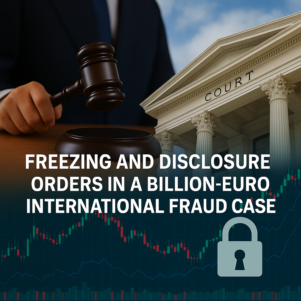 Freezing and Disclosure Orders Secured in a Billion-Euro International Fraud Case